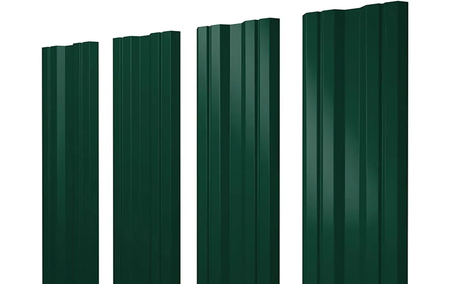 Штакетник Twin Satin RAL 6005 зеленый мох Штакетник Twin Satin RAL 6005 зеленый мох