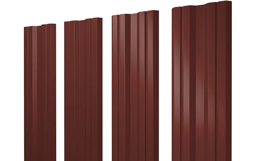 Штакетник Twin Satin RAL 3009 оксидно-красный Штакетник Twin Satin RAL 3009 оксидно-красный