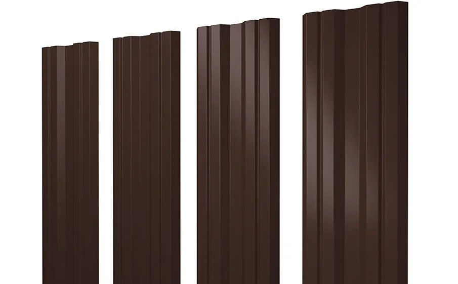 Штакетник Twin Rooftop Matte RAL 8017 шоколад Штакетник Twin Rooftop Matte RAL 8017 шоколад
