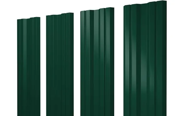 Штакетник Twin Satin RAL 6005 зеленый мох Штакетник Twin Satin RAL 6005 зеленый мох