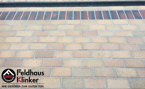 Клинкерная брусчатка Feldhaus Klinker KF P273 cuero flamea 200*100*45 мм