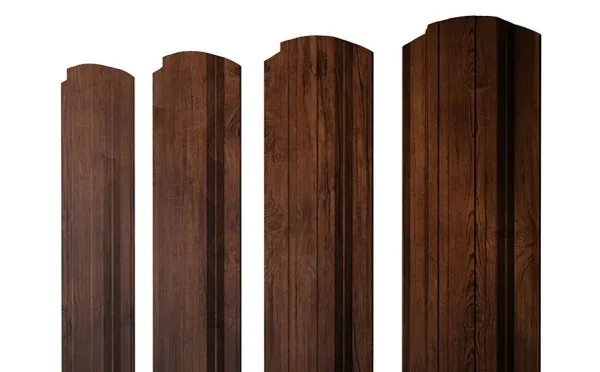 Штакетник Прямоугольный фигурный 0,4 Print Premium Cherry Wood Fresh TwinColor