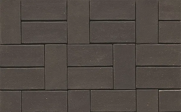 Тротуарная клинкерная брусчатка Muhr №05 Eisenschmelz Schwarzbraun, 220*105*52 мм