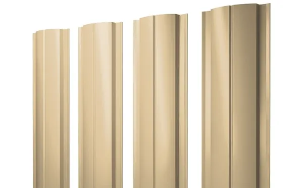 Полукруглый Slim 0,45 PE RAL 1014 слоновая кость Полукруглый Slim 0,45 PE RAL 1014 слоновая кость