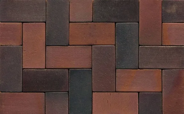 Тротуарная клинкерная брусчатка Muhr №04S Rotbraun-bunt spezial, 290*90*52 мм