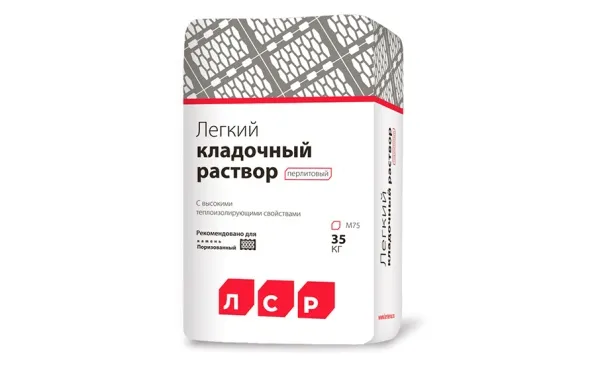 Легкий кладочный перлитовый раствор ЛСР, 35 кг