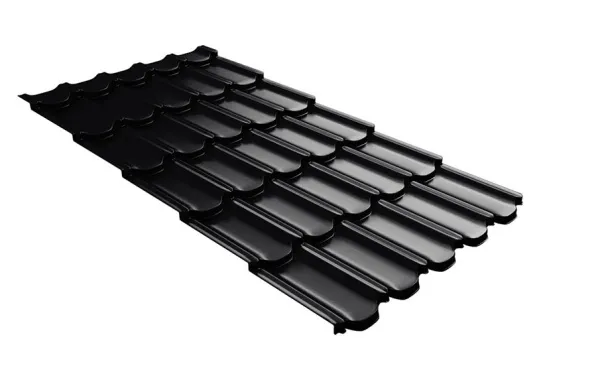 Металлочерепица Grand Line Kvinta plus 3D Satin Matt TX RAL 9005