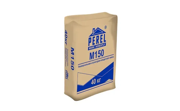 Штукатурно-кладочная смесь Perel М-150 Универсальная, 40 кг