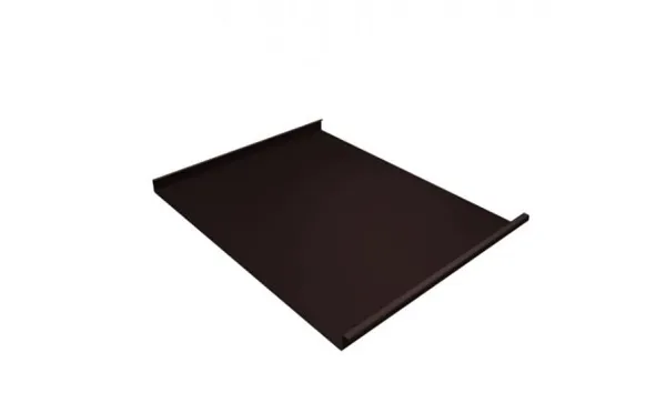 Фальцевая кровля Grand Line двойной стоячий фальц Rooftop Matte RAL 8017 шоколад