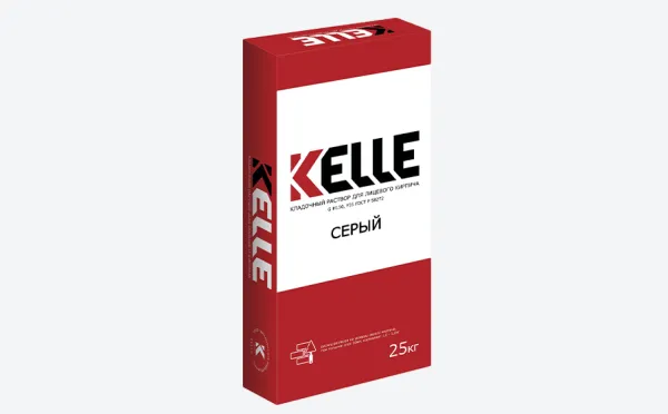 Цветной кладочный раствор Kelle серый, 25 кг