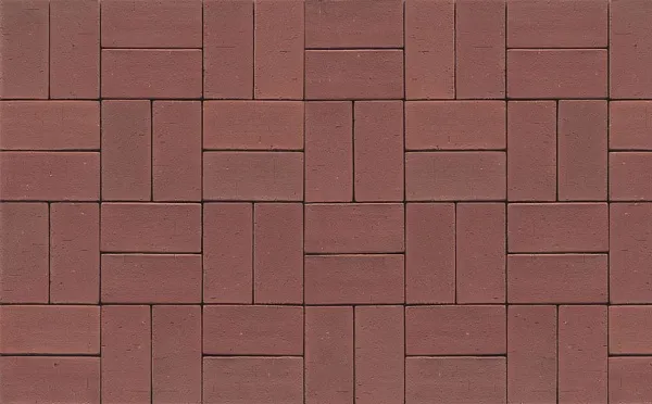 Тротуарная клинкерная брусчатка Muhr №03 Naturrot, 290*90*52 мм