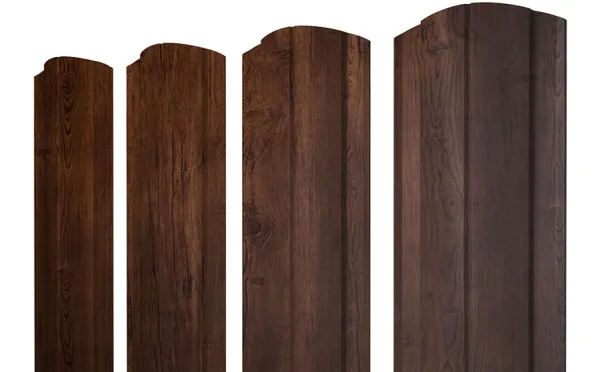 Штакетник Круглый фигурный 0,45 Print Premium Cherry Wood Fresh