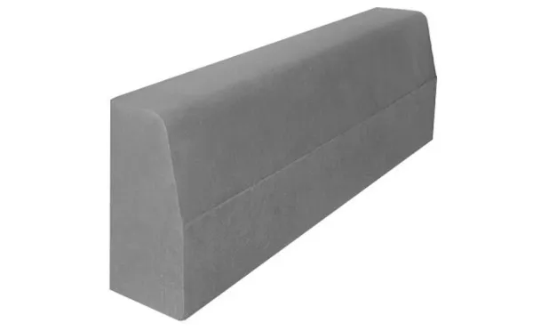 Дорожный бордюр SteinRus, БР 100.30.15, гладкая, серый 1000*300*150 мм