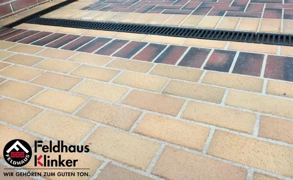 Клинкерная брусчатка Feldhaus Klinker KF P273 cuero flamea 200*100*45 мм