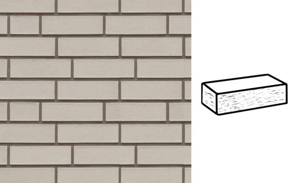 Кирпич клинкерный Muhr 36 Silbergrau Nuanciert рустик, 240*55*71 мм
