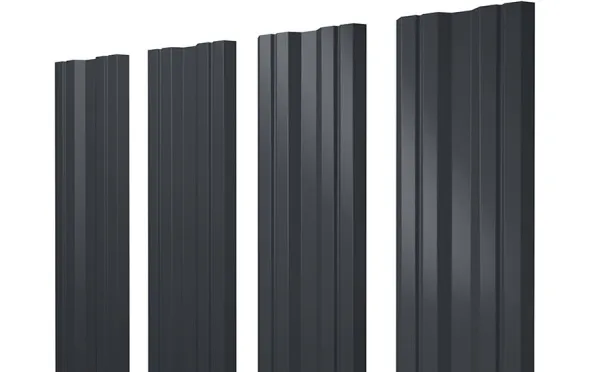 Штакетник Twin Rooftop Matte RAL 7024 мокрый асфальт