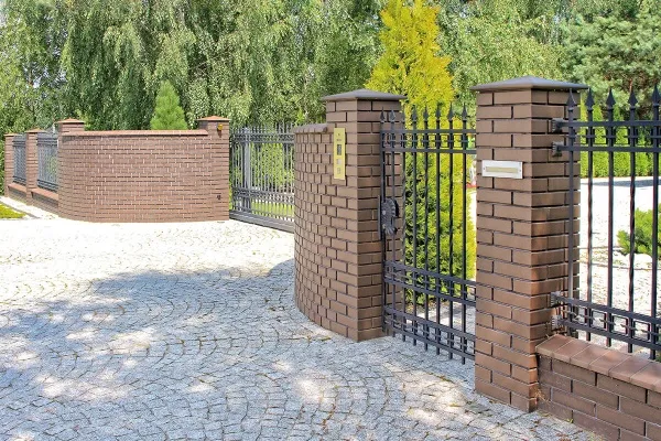 Клинкерный заборный элемент King Klinker 03 Natural brown, 180/120*100*58 мм
