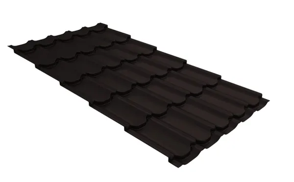 Металлочерепица Grand Line Kvinta plus Satin Matt TX RAL 9005