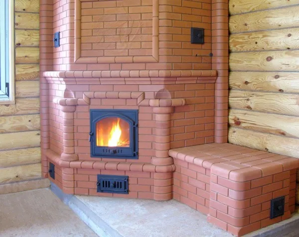 Печной кирпич радиусный полнотелый Lode Janka F15 (R60) гладкий, 250*120*65 мм
