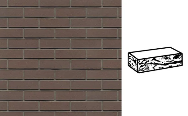Кирпич клинкерный Muhr 33 Braun готик, 240*55*71 мм