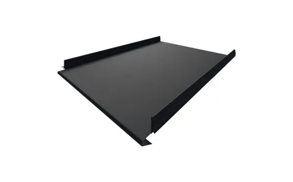 Самозащелкивающийся фальц с карнизным подгибом ARMO Rooftop Бархат Zn180 RAL 9005
