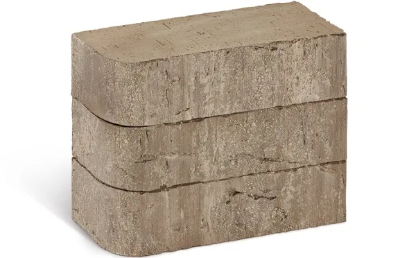 Печной кирпич фигурный Konigstein Уэльс Грау 250*120*65 мм