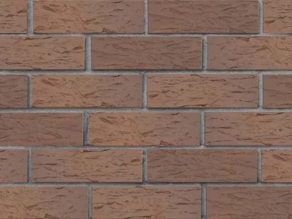 Кирпич клинкерный ЛСР Прага светло-коричневый флэш береста, 250*85*65 мм