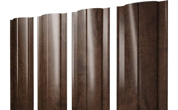Штакетник Круглый 0,45 Print Double Premium Antique Wood
