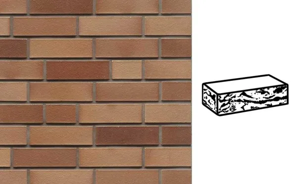 Кирпич клинкерный Muhr 34 EG Grau nuanciert Edelglanz готик, 240*55*71 мм