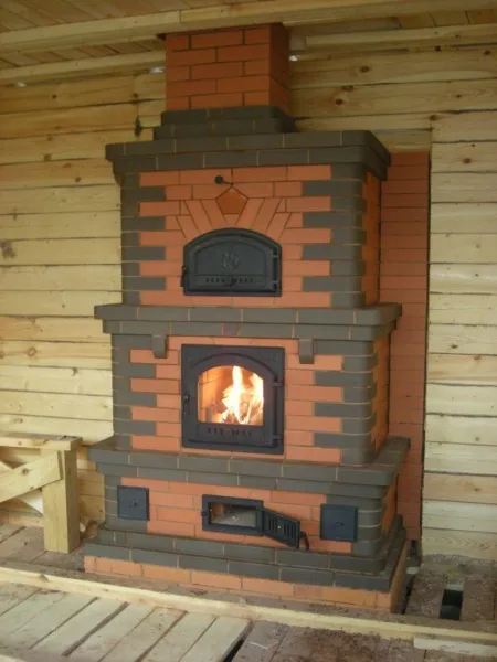 Печной кирпич радиусный полнотелый Lode Brunis F15 (R60) гладкий, 250*120*65 мм