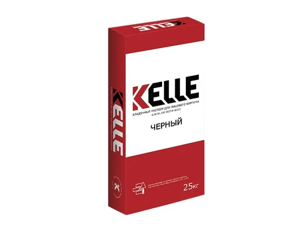Кладочный цветной раствор Kelle черный, 25 кг