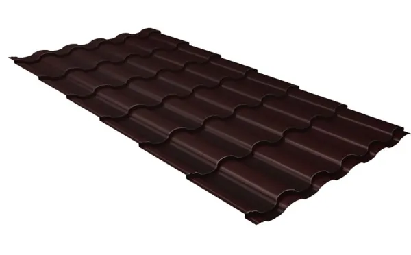 Металлочерепица Grand Line Kredo Satin Matt TX RAL 8017