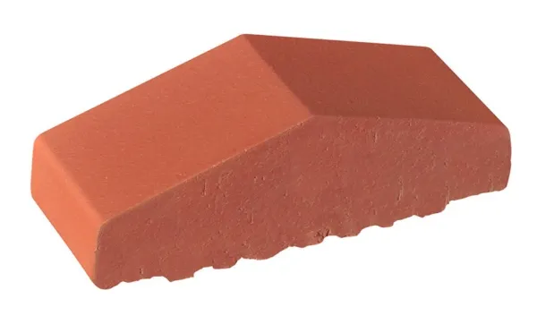Клинкерный заборный элемент полнотелый King Klinker 01 Ruby red, 180/120*65*58 мм