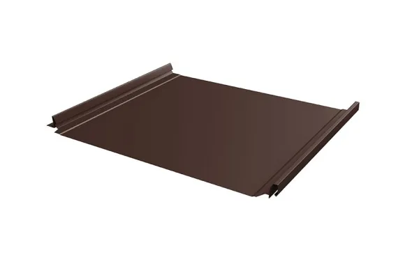 Фальцевая кровля Grand Line Кликфальц® Pro Rooftop Бархат RAL 8017