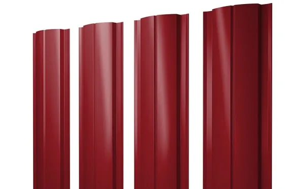 Полукруглый Slim 0,45 PE RAL 3003 рубиново-красный Полукруглый Slim 0,45 PE RAL 3003 рубиново-красный
