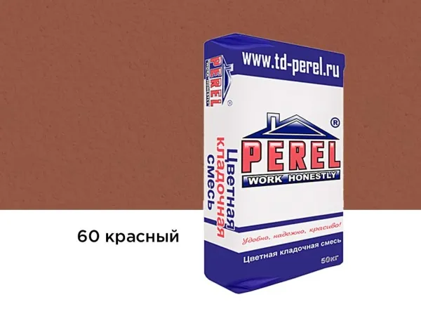 Цветная кладочная смесь Perel SL 0060 красный, 50 кг