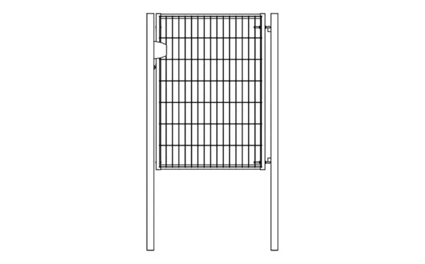 Калитка Grand Line Light NoLock, RAL 6005, 1530*1000 мм