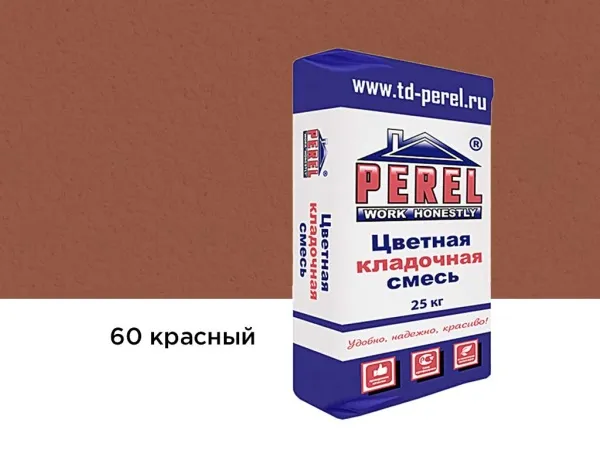 Цветная кладочная смесь Perel SL 0060 красный, 25 кг